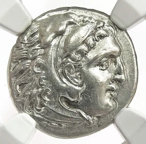 336-323 BC SILVER MACEDON DRACHM ALEXANDER III POSTHUMOUS ISSUE COIN NGC XF PQ - Picture 1 of 4