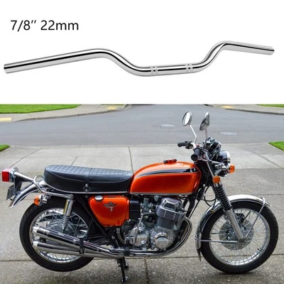 Chrom 7/8'' 22mm Motorradlenker Lenker Für Honda CB750 CB750K CB550 CB350 CB125 - Bild 1 von 4
