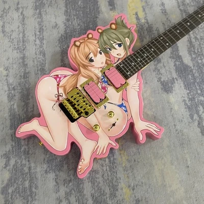 Customized twin baby beauties electric guitar, gold hardware, US free shipping - Image 1 of 4