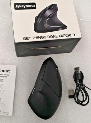 Ergonomic Vertical Wireless Mouse - 6 Buttons - 1600 DPI - Right Hand - Image 1 of 4