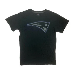 Majestic NFL Black Short Sleeved New England Patriots Printed T-shirt Mens XS - Picture 1 of 4