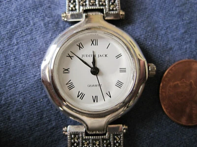 #293 reloj de cuarzo marcaita JUDITH JACK de plata esterlina para damas  Foto 1 de 4