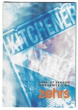 2006-07 Kitchener Rangers OHL Hockey Schedule !!! Zehrs