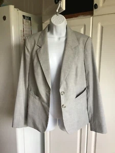 Gebrauchter Damen The Limited Blazer Gr. 10 grau + kariert - Bild 1 von 7