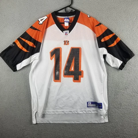 Reebok Mens On Field Andy Dalton 14 NFL Cincinnati Bengals Jersey Orange XL Cover