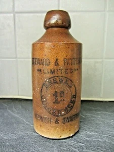Steward & Patteson Brewed Ginger Beer stoneware bottle Norwich & Swaffham B - Picture 1 of 10