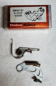 Delco Remy D104P Contact Point Set 1940-48 Cadillac 1953-56 Buick 1955-56 Chevy - Picture 1 of 3
