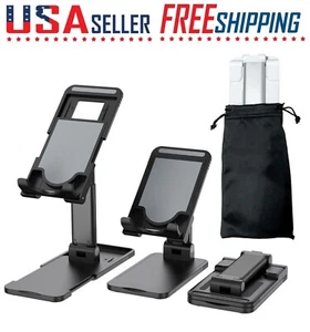 Cell Phone Stand Tablet Mount Upgraded Fordable Desktop Holder Cradle Dock - Picture 1 of 36