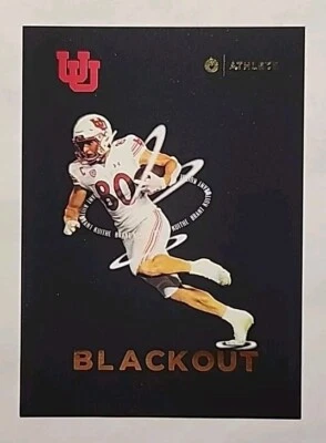 2023 Onit Athlete BRANT KUITHE Gold Blackout Utah Utes TE - Image 1 of 3