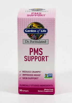 Garden of Life Dr Formulado PMS SOPORTE 30 cápsulas blandas Calambres Estado de ánimo Nuevo en caja 01/2026 Foto 1 de 2