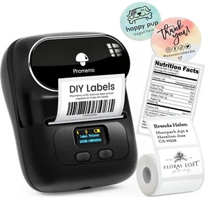 Phomemo Thermal Label Maker Barcode Printer M110 Upgraded Label Printer Bluet... - Picture 1 of 9