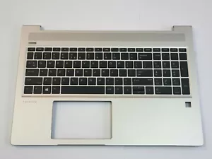 HP ProBook 450 455 G6 US Palmrest Cover Keyboard L45090-B31 backlit - Picture 1 of 3