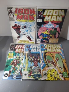 Iron Man Vol 1. (5) Comic Lot Issues 219-220-221-222-223 Marvel 1987 - Picture 1 of 16