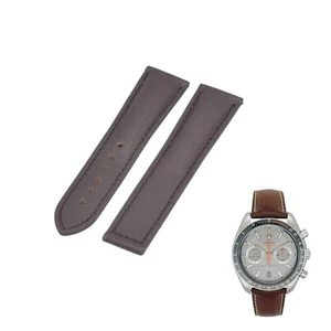 21 mm Braun Leder Uhrenarmband für Omega Speedmaster Co-Axial 329.32.44.51.06.00 - Bild 1 von 7