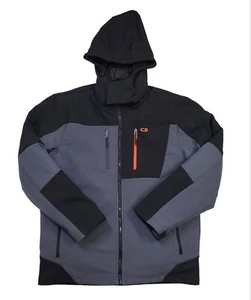 CB SPORTS 3-in-1 Charcoal & Black Ski Winter Removable-Hood Jacket Sz L - Picture 1 of 8