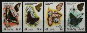 Santa Lucía 1991 - Mi-Nr. 991-994 ** - MNH - Mariposas / Mariposas - Imagen 1 de 1