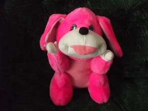 9" hot pink and white puppy dog - Picture 1 of 5