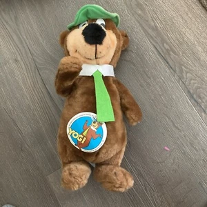 Vintage 1980 Mighty Star Yogi Bear Plush Hanna Barbera W/ Tag - Picture 1 of 4