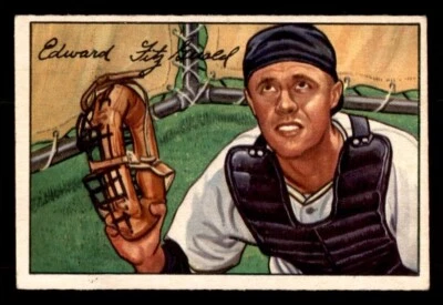 1952 Bowman Baseball #180 Eddie FitzGerald GD *h1 - Image 1 of 2