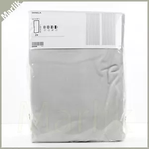 Ikea SANELA Velvet Curtain, Light Gray 55"x98" Room Darkening 2 Panels 1 pair - Picture 1 of 2