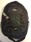 Fila Backpack Laptop Tablet Compartments New Tags Black Red
