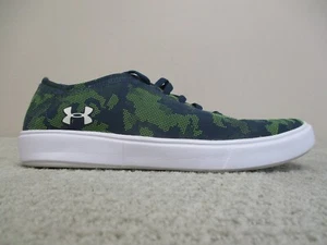 Under Armour Shoes Youth 6.5 Kickit2 Green White Camo Casual Sneaker 1303509-918 - Picture 1 of 10