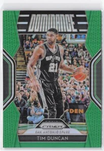 2018-19 Panini Prizm Tim Duncan #27 Dominance Green - Picture 1 of 2