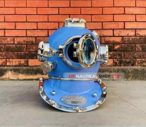 Scuba Diving Helmet U.S navy mark V scuba Vintage Antique Deep Marine Divers. - Picture 1 of 6