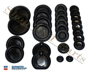 1967-1969 Dart Barracuda Dodge Body Plug Kit Mopar Lic'd Rubber Grommets Inserts - Picture 1 of 2