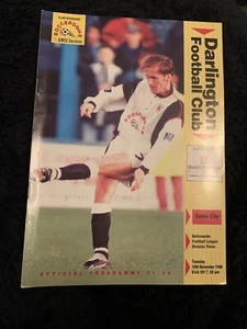 1996 Darlington V Exeter City Football Programme - Picture 1 of 2