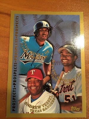 1998 Topps #258 Randy Winn - Juan Encarnacion - Andrew Vessel Rookie #258 MINT  - Image 1 of 4