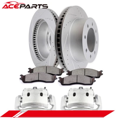 Rotores de freno delanteros + pinzas de freno + pastillas de disco para Dodge Ram 1500 2500 2006-2008 Foto 1 de 4