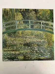 The Pond with Waterlilies by Monet, Vtg Springbok Puzzle, 500 pcs, 1970, comp - Picture 1 of 14