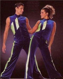 Nail It Adult XL Dance Costume Jazz & Tap Hip Hop Unisex Zipper Vest & Pants - Picture 1 of 3