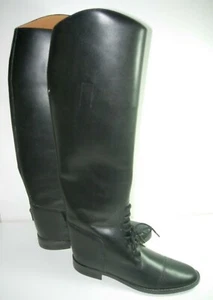 WOMENS NEW BLACK LEATHER AMAZONAS EQUESTRIAN HORSE RIDING BOOTS SHOES SIZE 7.5 M - Picture 1 of 8
