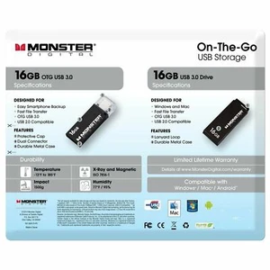 Monster Digital "On-The-Go" USB Flash Drive Value Pack : New & Free Postage - Bild 1 von 4