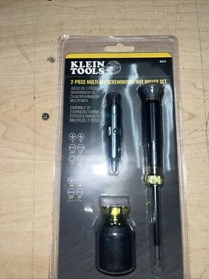 Klein Tools Adjustable Length Multi-Bit Screwdriver Set (2-Piece) - NEW - Image 1 of 4