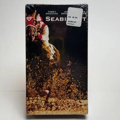 Seabiscuit - VHS Tape SEALED 2003 Print w/ Hype - Bridges, Maguire, Cooper - Imagem 1 de 4