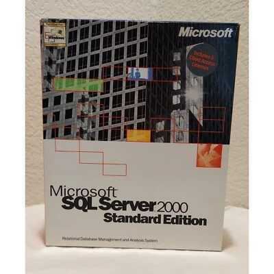 Microsoft SQL Server 2000 Standard Edition w/5 Client Licenses - 228-00690 - Image 1 of 4