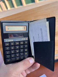 Calculadora de bolsillo vintage Canon LS-42 con energía solar - Imagen 1 de 5