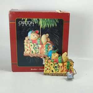 Carlton Cards 1996 Fratello Castoro Ornamento #48 - Foto 1 di 9