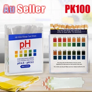 PH Test Alkaline Diet Urine & Saliva For Testing Sticks Kit (100 Strips) Strips - Picture 1 of 6