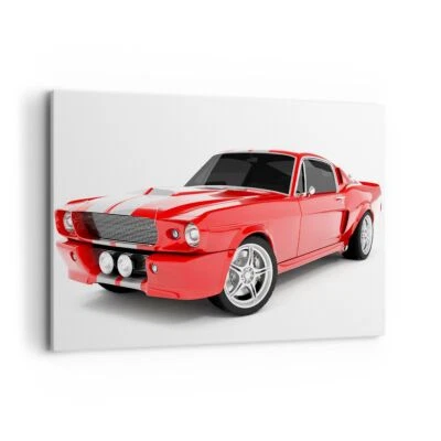 Wandbilder 120x80cm Leinwandbild Sport Geschwindigkeit Auto Chrom XXL Bilder - Bild 1 von 4