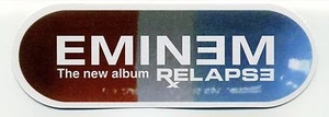 Original Eminem RELAPSE Pill-Shaped 6" x 2" Promotional Postcard Flyer RARE - Picture 1 of 2