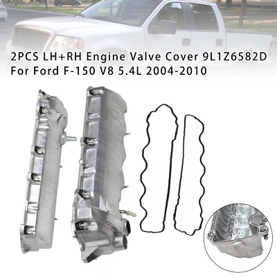 2PCS LH+RH Engine Valve Cover 9L1Z6582D For Ford F-150 V8 5.4L 2004-2010 ZU - Image 1 of 4