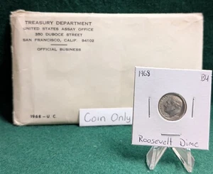 1968 P Roosevelt Dime Uncirculated from Mint Set - Picture 1 of 2