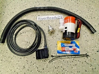 Universal Kawasaki 440 550 750 800 sx sxi sxr Jet-Ski 500 gph Bilge Pump Kit  - Image 1 of 2