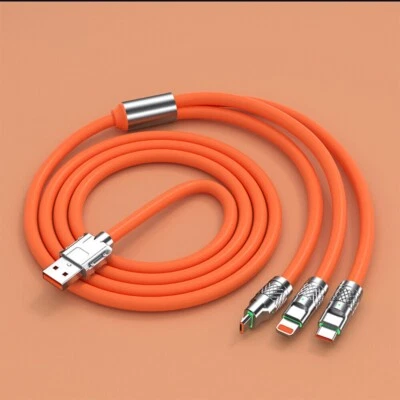 3 in 1 Fast USB Charging Cable Universal Multi Function Cell Phone Charger Cord - Image 1 of 4