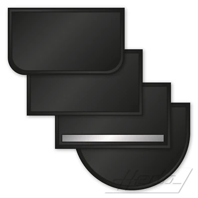 HEDA Kaminbodenplatte Bodenschutzblech Funkenschutzplatte Ofen Stahl lackiert