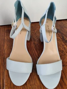 New Look High Block Heel Open Toe Ankle Strap Sandals UK 4 / 37 - Picture 1 of 8